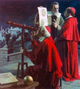 Галилей демонстрирует телескоп кардиналам
