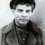 Ленин в гриме во время последнего подполья под именем рабочего К. П. Иванова. 1917 г.