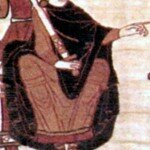 Вильгельм I Завоеватель (Вильгельм Незаконнорожденный) (1027/28-1087). Фрагмент вышивки ковра из Байё. XI в.