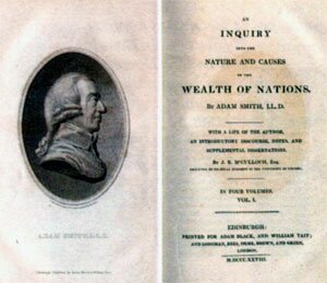 Книга Адама Смита «Исследование о природе и причинах богатства народов». 1826 г.