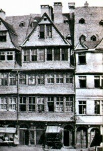 Дам Ротшильдов на Еврейской улице во Франкфурте. 1869 г.