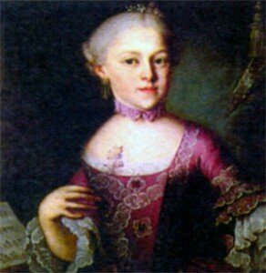 Мария Анна Вальбурга Игнатия Моцарт (1751-1829). Художник П.-А. Лорензони