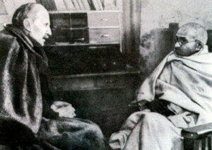 Французский писатель Ранен Риллан и Махатма Ганди. 1931 г.