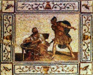 Смерть Архимеда. Римская мозаика. III в.