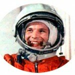 Юрий Алексеевич Гагарин - первый человек, совершивший полет в космос. 12 апреля 1961 г.