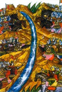 Стояние на реке Угре Миниатюра из Лицевого летописного свода