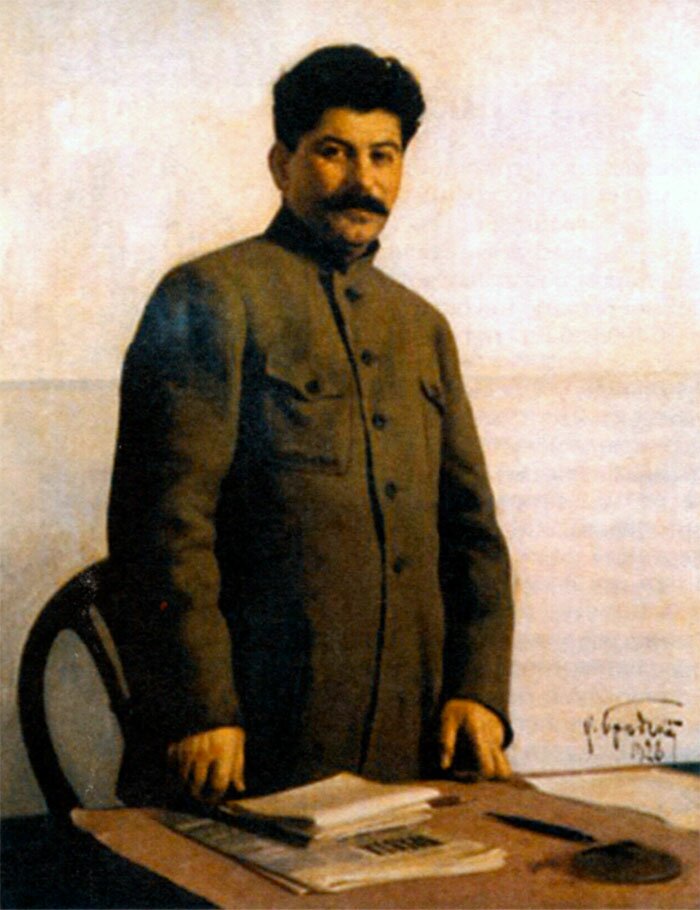 Иосиф Сталин. Художник И. И. Бродский. 1928 г.