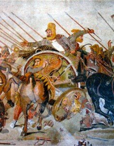 Дарий III. Фрагмент помпейской мозаики "Битва при Иссе». I в. до н. э.