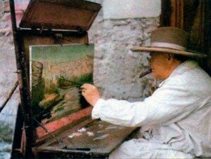 За свою жизнь Черчилль написал около 500 картин