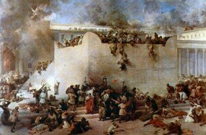 Разрушение Иерусалимского храма. Художник Ф. Хайес