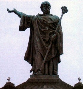 Памятник Папе Урбану II на площади Свободы в Клермон- Ферране (Франция). Скульптор Г. Гаургониллон