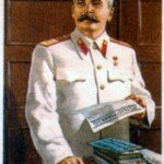 Сталин на плакатах советских времен